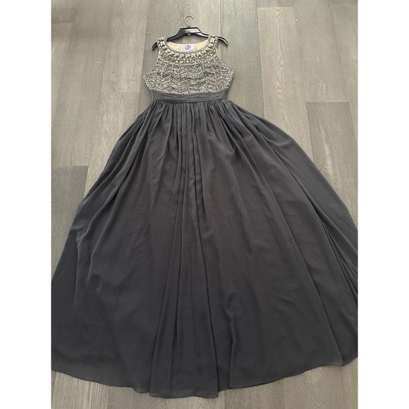 js collection beaded dress Scoop Long Sleeves Ruffled Sheath Beaded Sheath Knee-Length Mother of –  Loveiss main image 1